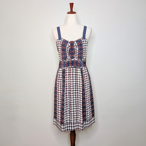 Marc by Marc Jacobs Silk Printed Mini Dress Size 2 - Picture 1 of 7